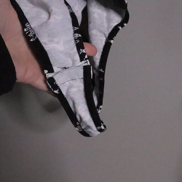 Vintage Mickey Unlimited Disney Long Sleeve Leotard Bodysuit Black White M 1980s - Picture 3 of 7